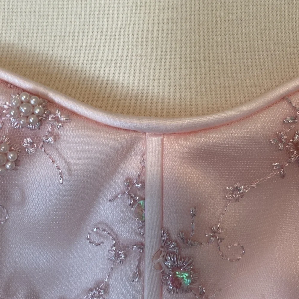 Girls Strapless Pink Party Dress, Size Girl's Medium - Worn One Time in EUC